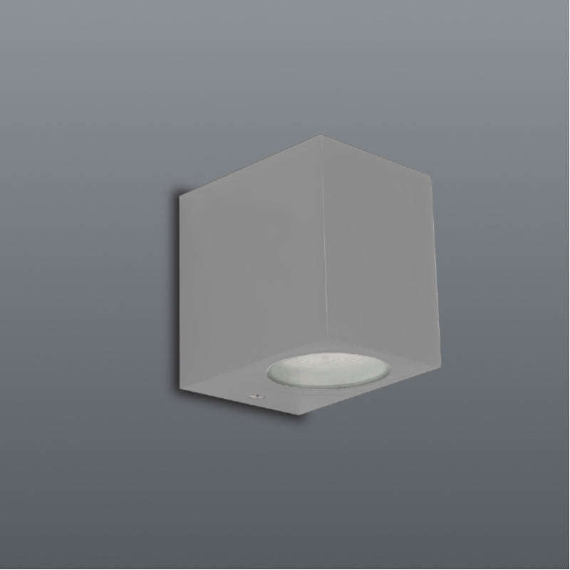 Spazio Block P Downface Square 10W GU10 LED Wall Fitting