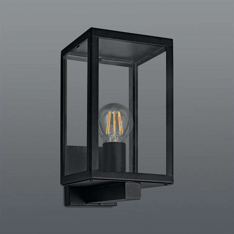 Spazio Rubik Out Wall Square Wall Light - Black