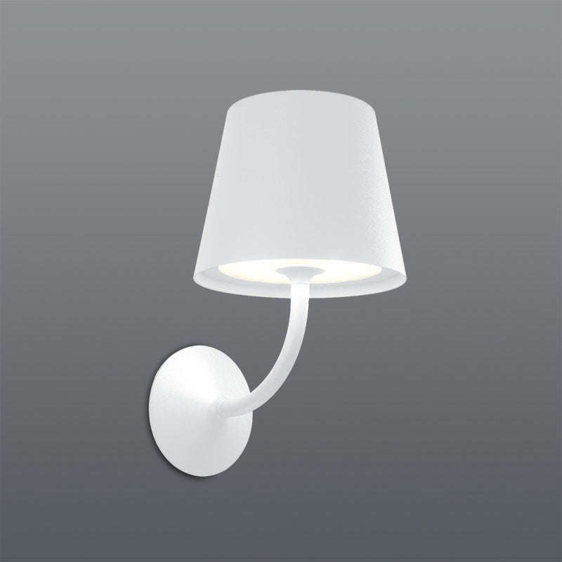 Spazio Flute Dome shaped 7W 950lm Warm White Wall Light