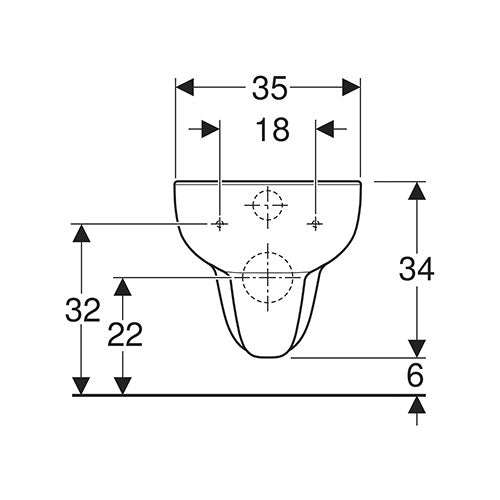 Geberit Smyle Rimless Wall-Hung Toilet - White