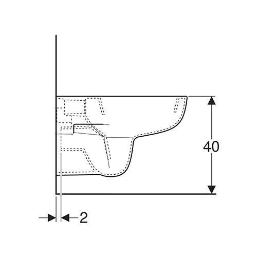 Geberit Smyle Wall-Hung Toilet - White
