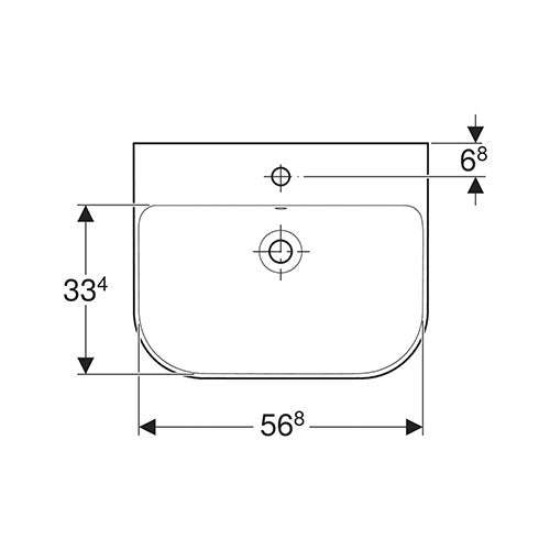Geberit Smyle Wall-Hung Basin 600mm