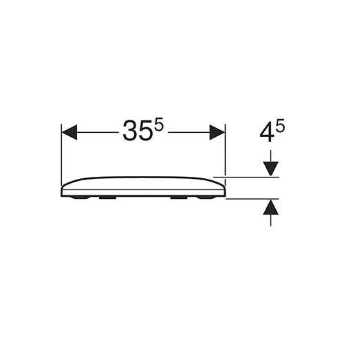 Geberit Smyle Soft-Close Toilet Seat + Lid - White