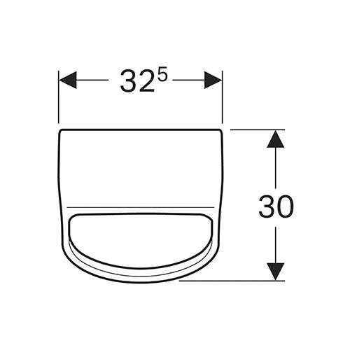 Geberit Smyle Wall-Hung Urinal - White