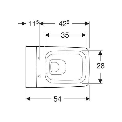 Geberit Xeno² Rimless Wall-Hung Toilet - White