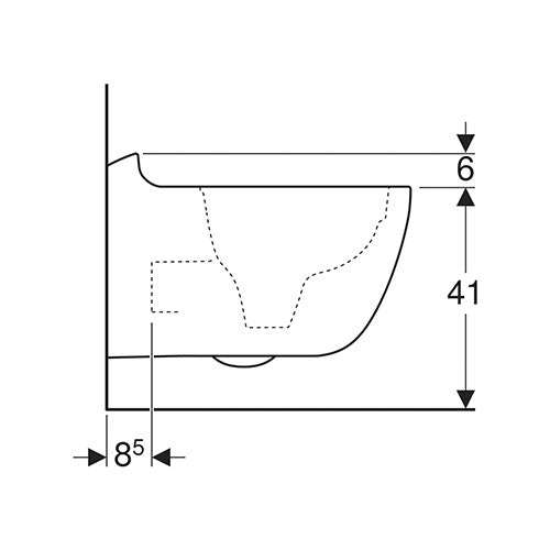 Geberit Citterio Rimless Wall-Hung Toilet - White