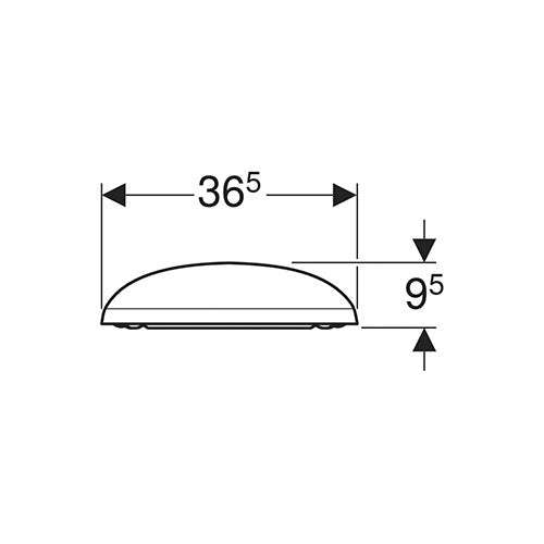 Geberit Citterio Soft-Close Toilet Seat + Lid - White