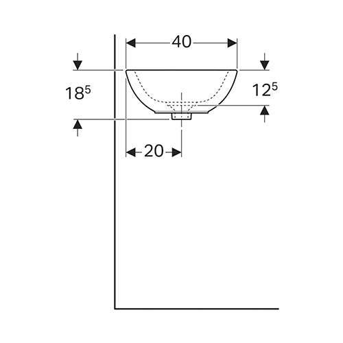 Geberit Citterio Countertop Vanity Basin