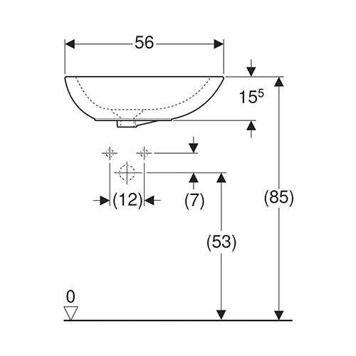 Geberit Citterio Counter Top Vanity Basin