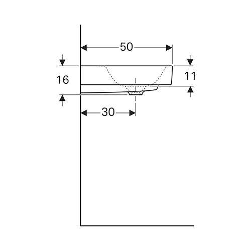 Geberit Citterio Rectangular Wall-Hung Basin 1200mm