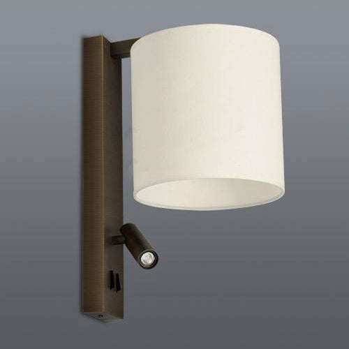Spazio Saxon Wall Light with LED Reading Light