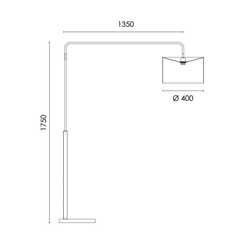 Spazio Class 1 Floor Lamp E27 60W - Black / Bronze