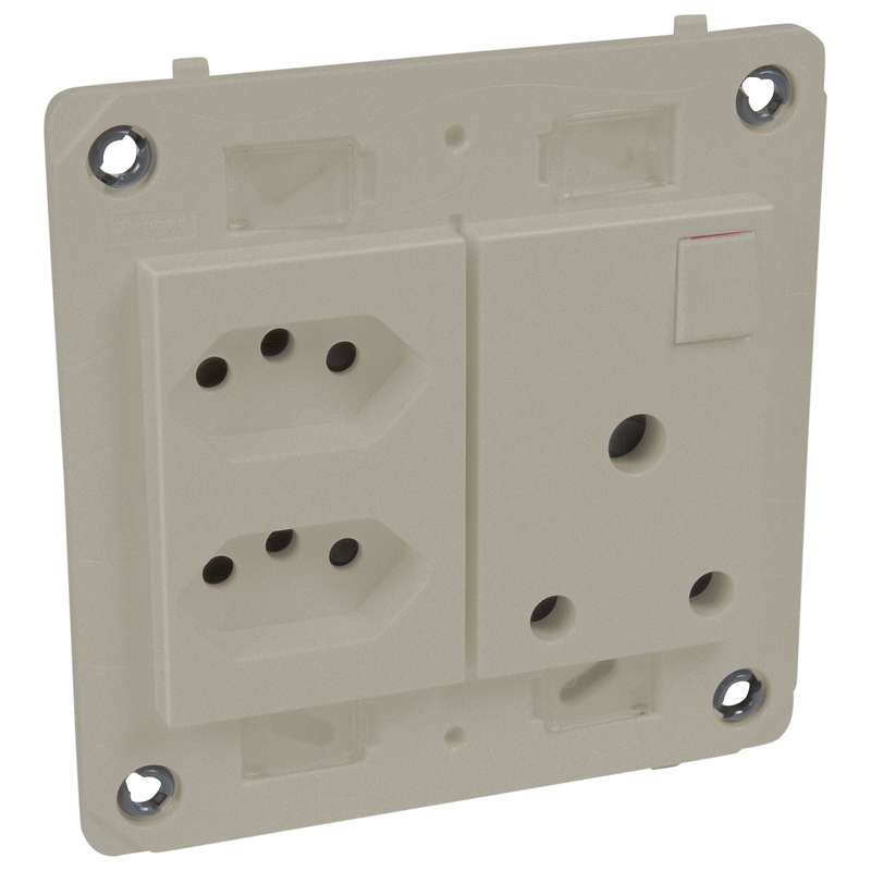 Legrand Arteor RSA 2 Slimline Monoblock Socket Module 4 x 4