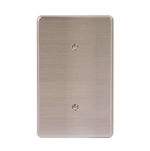 Lesco Stainless Steel Cover Plate Blank 2 x 4