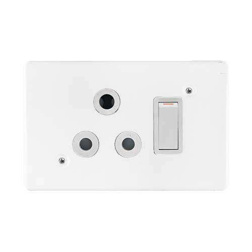 Crabtree Classic Single RSA Socket 2 x 4 - Horizontal