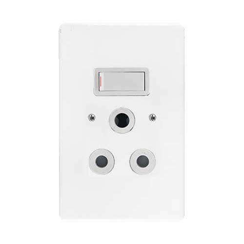 Crabtree Classic Single RSA Socket 2 x 4 - Vertical