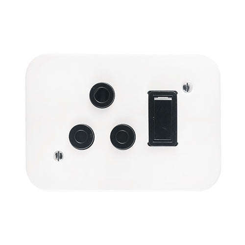Crabtree Industrial Single RSA Dedicated Socket 2 x 4