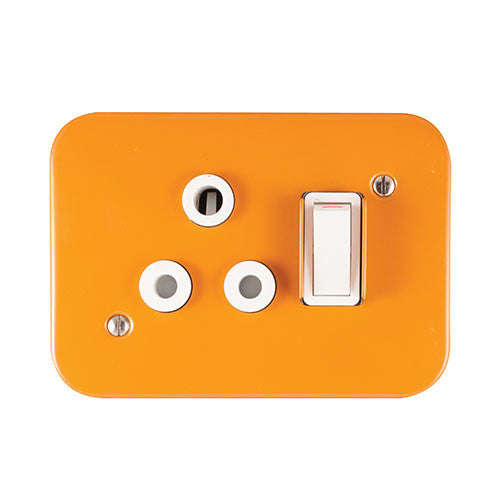 Crabtree Industrial Single RSA Socket 2 x 4