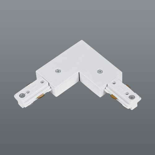 Spazio 3 Wire Slim Track 90° Corner Joint - White