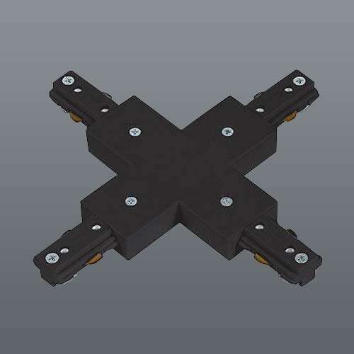Spazio 3 Wire Slim Track X-Joint Black