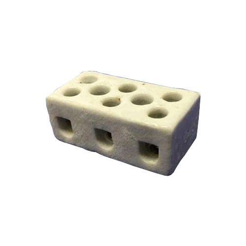 Porcelain Connector 3-Way 8 Hole 6A