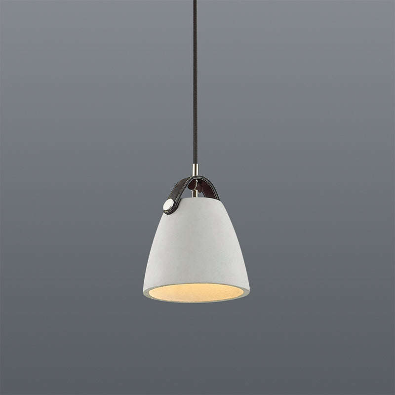 Spazio Medium Saddle 60W Pendant - Grey