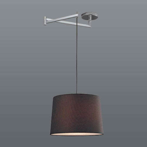 Spazio Swing 60W Metal Pendant With Adjustable Arm - Black
