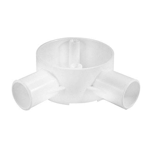 PVC Side Entry Angle Box 2 Way - 25mm