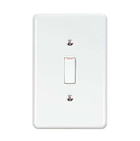 Lesco Steel 1 Lever 1-Way Light Switch 4 x 2