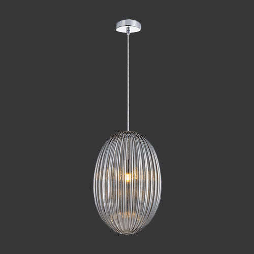 K. Light Marilyn Small Glass Pendant- Smoke / White