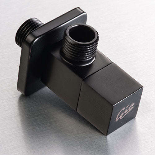 GIO Quarter Turn Square Angle Valve - Matt Black