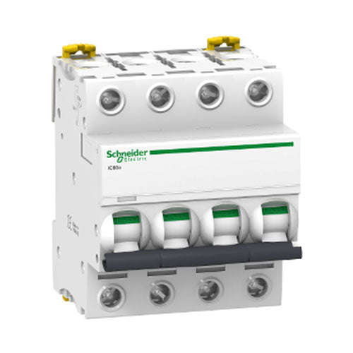 Schneider Electric Acti 9 iC60a DIN Mini Circuit Breaker C-Curve 4P