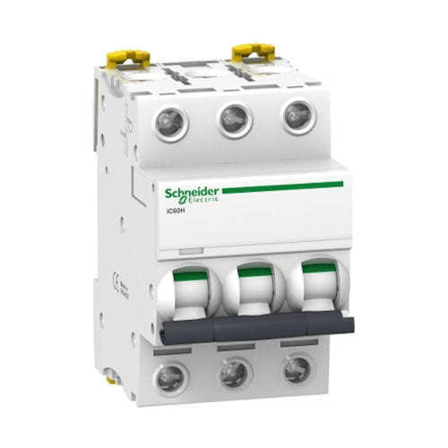 Schneider Electric Acti 9 iC60H DIN Mini Circuit Breaker C-Curve 3P
