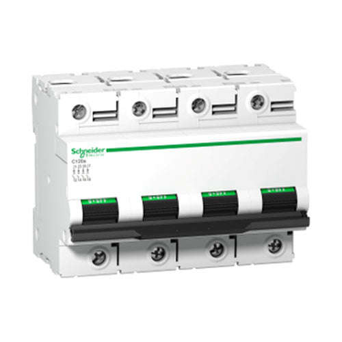 Schneider Electric Acti 9 C120a DIN Mini Circuit Breaker C-Curve 4P