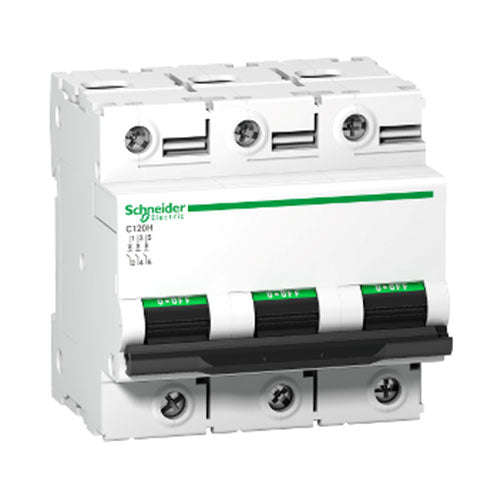 Schneider Electric Acti 9 C120H DIN Mini Circuit Breaker C-Curve 3P