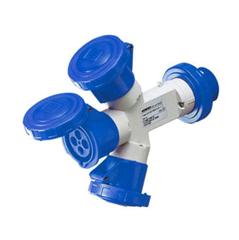 Gewiss 16A 3 Pin Triple Socket - Watertight