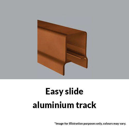 Xpanda Alu-Glide Security Gate 1800mm - Bronze