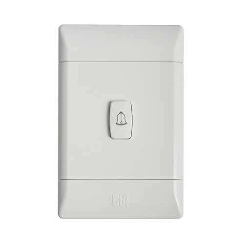 CBi PVC Bell Push Switch 4 x 2