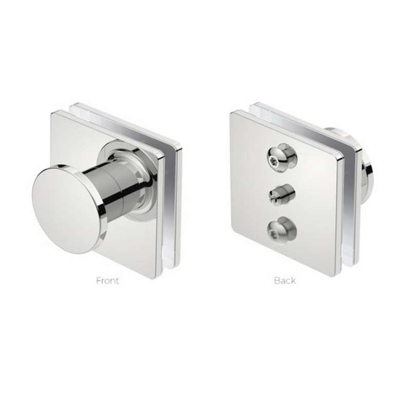 Bathroom Butler 1008 Glass Mounting RL SQ + Pull Knob (Single Set)