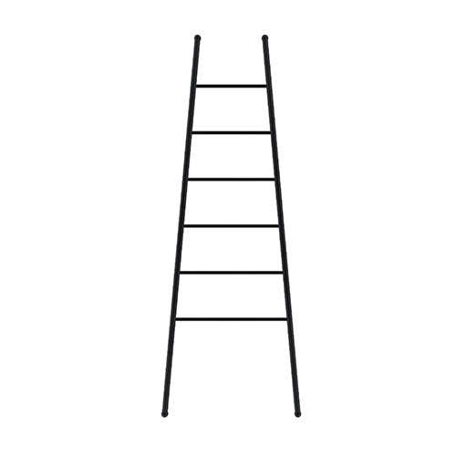 LIQUIDRed Felicity Round 6 Bar Ladder Towel Rail - Matt Black