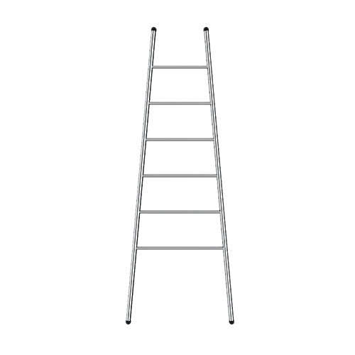 LIQUIDRed Felicity Round 6 Bar Ladder Towel Rail - Stainless Steel