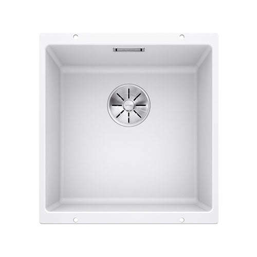 BLANCO SubLine 400-U Silgranit Single Bowl Undermount Sink - White