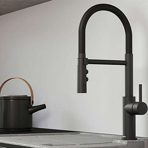 BLANCO Catris-S SILGRANIT-Look Sink Mixer - Matt Black