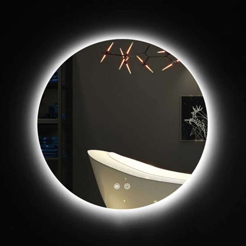 K.Light Round LED Bathroom Mirror
