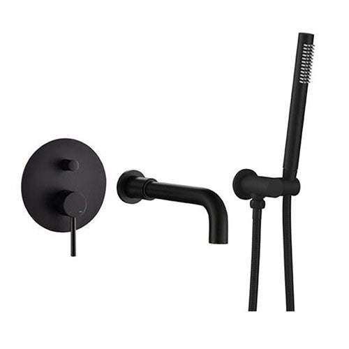 Trendy Taps Blackened Brass Bath Mixer Set