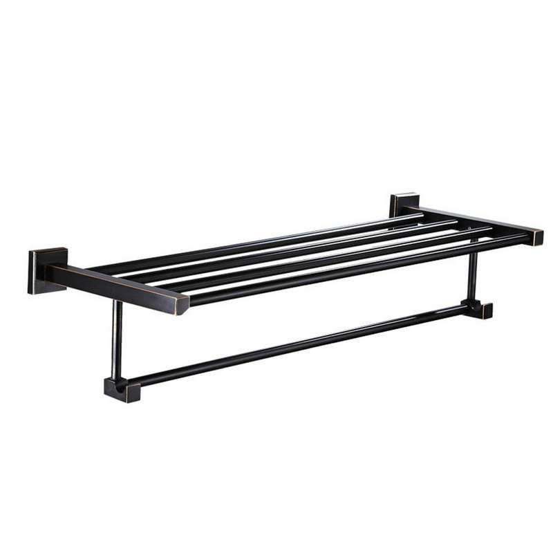 Trendy Taps SQ Large Towel Rail Blackened Brass