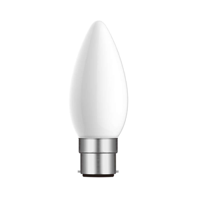 Bright Star LED Candle Bulb B22 4.5W 4000K - Opal