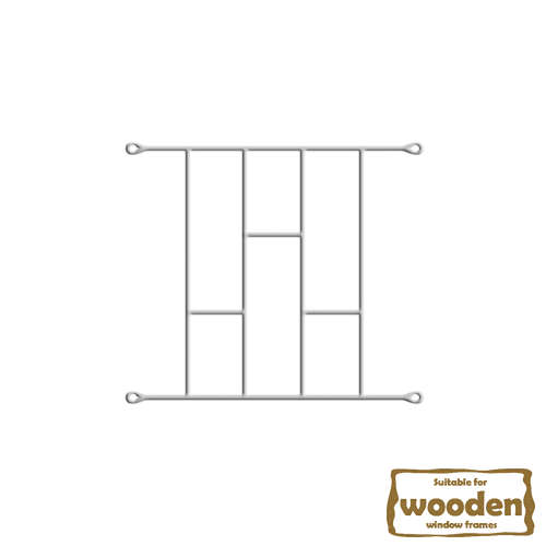 Xpanda Brick Burglar Bars - 530mm x 450mm White