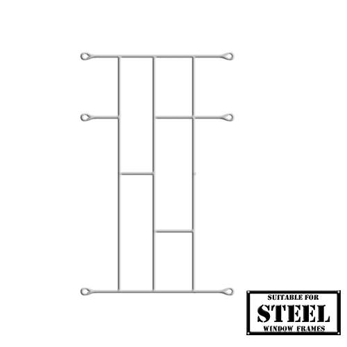Xpanda Brick Burglar Bars - 460mm x 700mm White