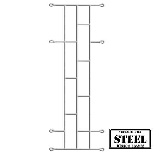 Xpanda Brick Burglar Bars - 460mm x 1000mm White